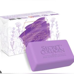 NEW Secret Collagen Skin Rejuvenating & Anti-Inflammatory Lavender Soap Sealed